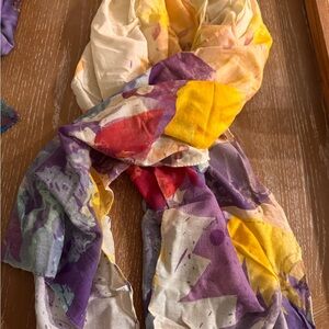 Colorful Abstract Scarf - Doterra with Ylang ylang
